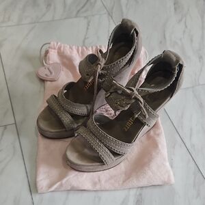 Juicy Couture Taupe Heeled Sandals